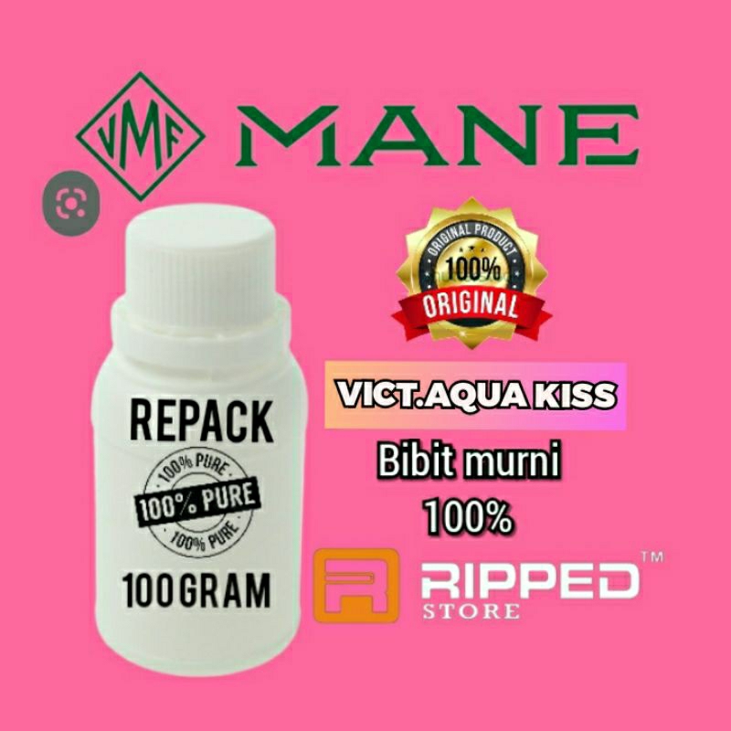 (100ML) BIBIT PARFUM MURNI VICTORIA AQUA KISS BY MANE ORIGINAL