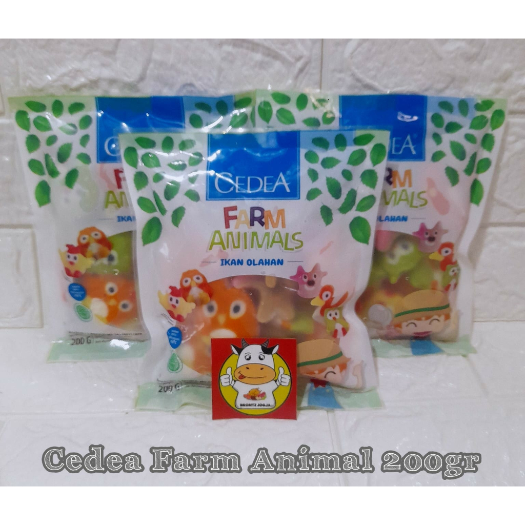 

CEDEA FARM ANIMALS 200GR - IKAN OLAHAN - FROZEN FOOD - BRONTZ JOGJA