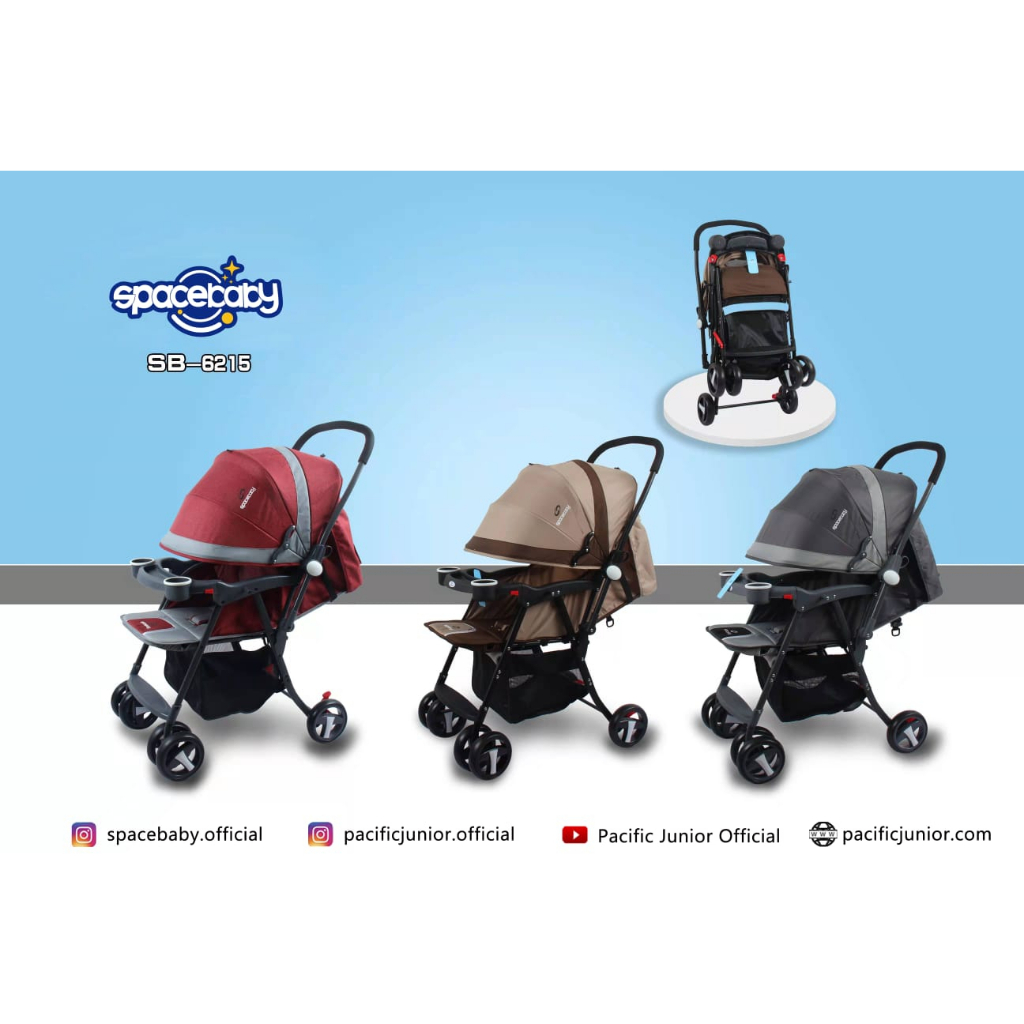 Spacebaby kereta dorong bayi baby stroller SB 6215