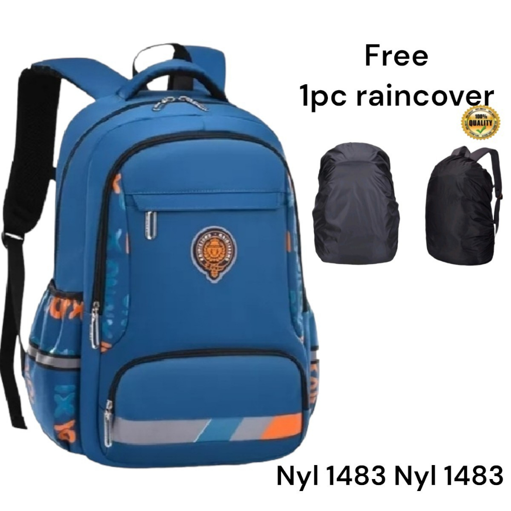 Tas Sekolah Anak Laki Laki SD SMP Tas Ransel Free Raincover