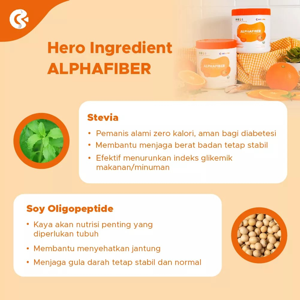 BIOALPHA AlphaFiber 250 Gram 50 Serving Saji Alpha Fiber Minuman Serat Fiber Sayur Buah Diabetes SUPLEMEN