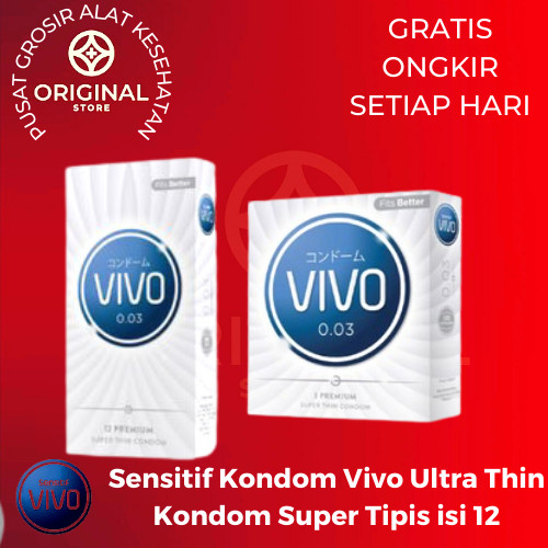 Vivo Sensitif 0.03 - Kondom Kontrasepsi Kondom Super Tipis