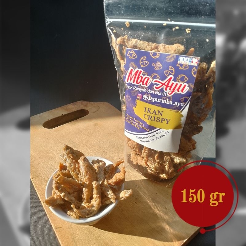 

Mba Ayu Ikan Crispy/Baby Fish 150 Gram Cemilan Kering