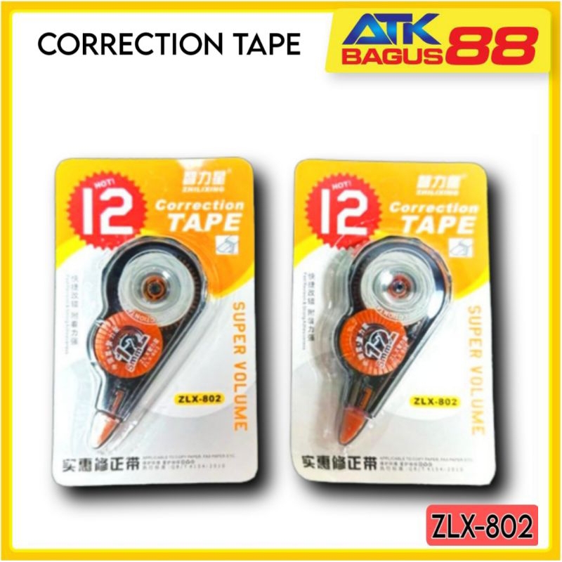 Correction Tape/Tip-ex/Correction Tape Zhilixing ZLX-802 12m x 5mm