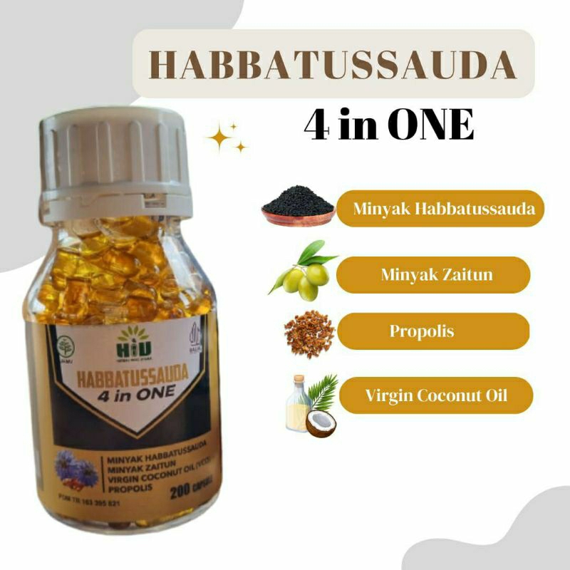 habbatussaudah kapsul, kapsul habbatussaudah 200kapsul sudah bpom