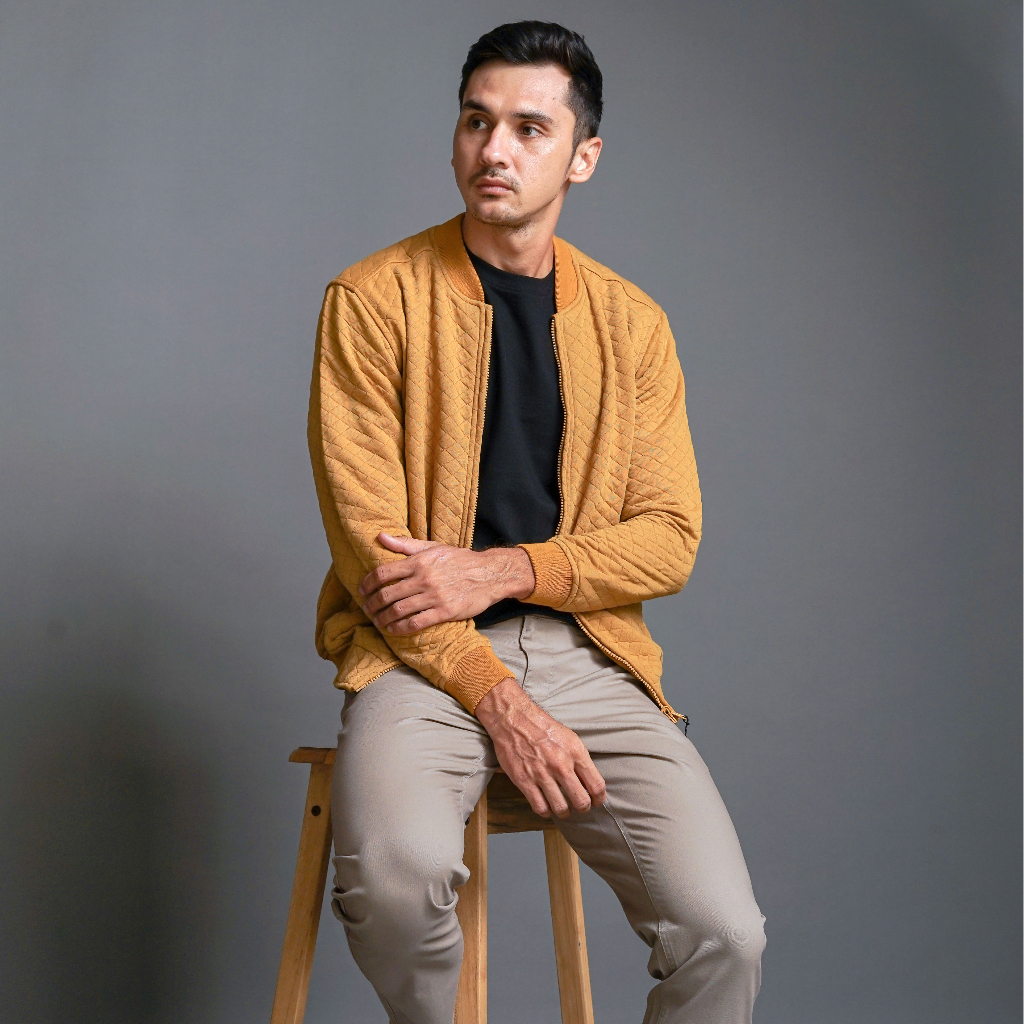 BOSS Jaket Ottoman Diamond Knit Regular Fit