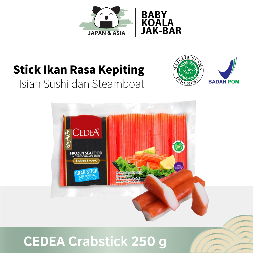 

CEDEA Crabstick Stik Kepiting 250 g Halal | Crab Stick Sushi Steamboat