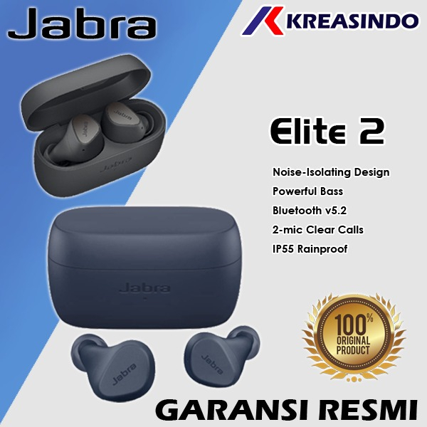 JABRA Elite2 /  Elite 2 True Wireless Earbuds Earphone Resmi