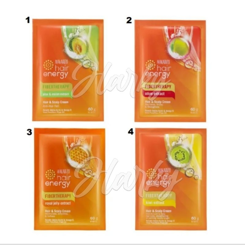 Makarizo Hair Energy Hair Scalp Cream FIBERTHERAPHY 60gr / Makarizo Creambath
