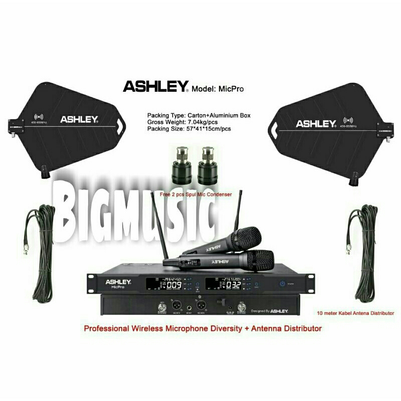 Mic Wireless Ashley Micpro Original ASHLEY MIC PRO