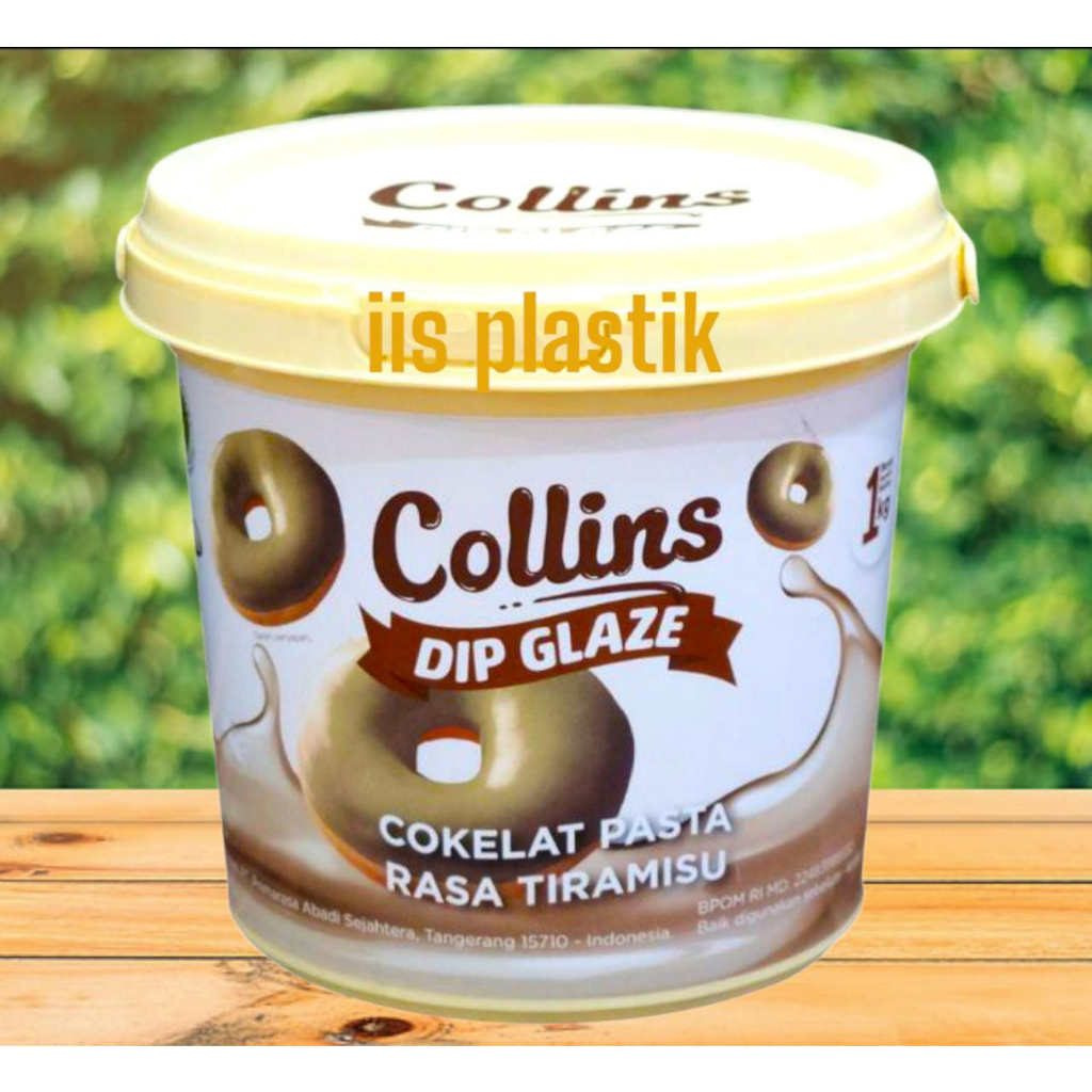 PROMO!! Collins Dip Glaze 1KG RASA TIRAMISU