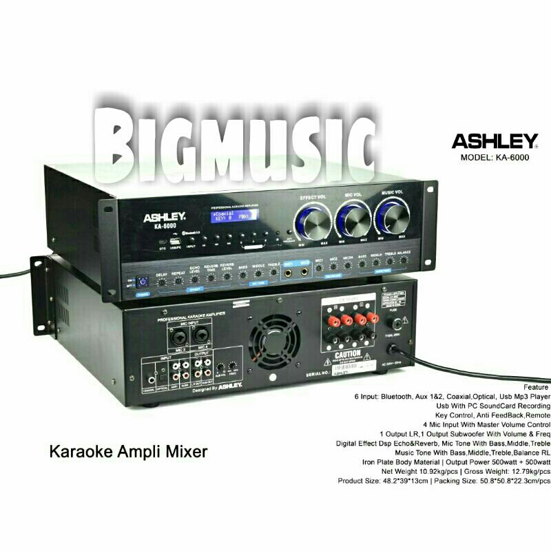 Amplifier Karaoke Ashley KA 6000 Original