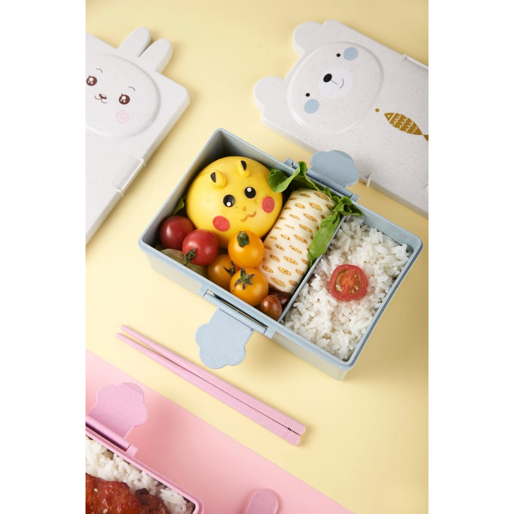 DEOS  KOTAK MAKAN ANAK LUCU LUNCH BOX BENTO KARAKTER KM 6209