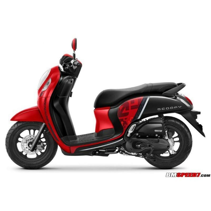 STRIPING STANDAR ORI HONDA SCOOPY NEW sporty 2021 LIS STICKER DECAL NEW SCOOPY 2021 sporty merah hit
