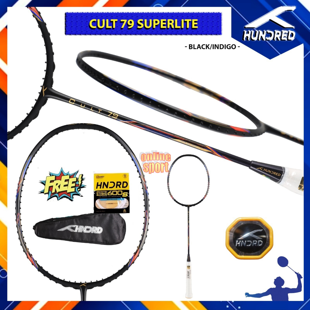 HUNDRED HNDRD Cult 79 Superlite Raket Badminton Bulutangkis - Original