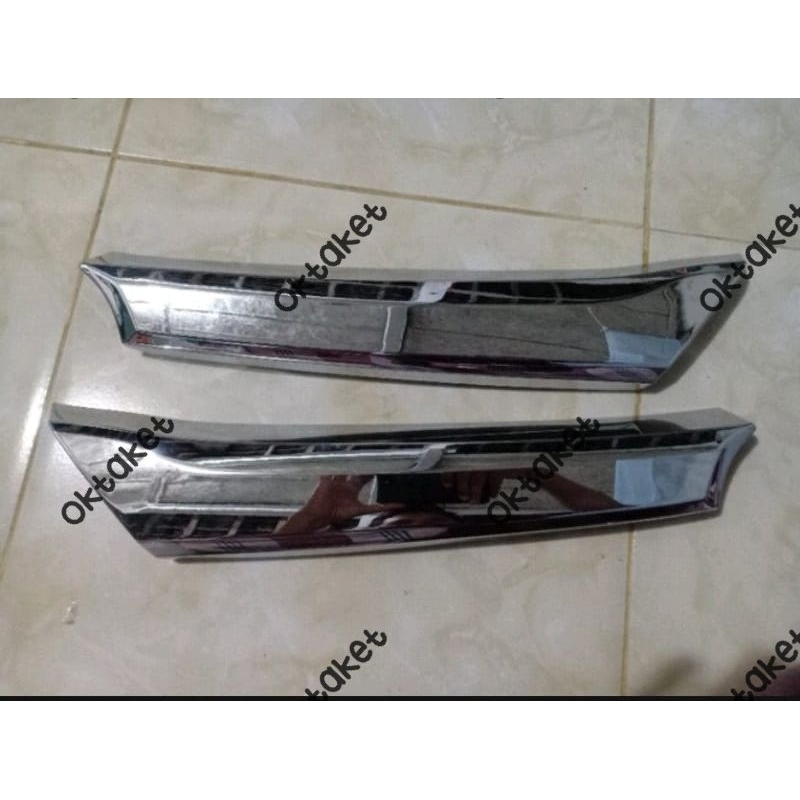 cover grill depan bumper Sigra 2016 2017 2018 chrome 2pcs jsl