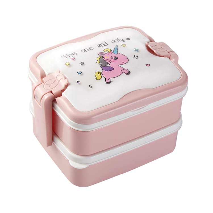 DEOS KOTAK BEKAL/LUNCH BOX 2 SUSUN UNICORN FOOD GRADE KODE 6301&quot; TERBARU&quot;