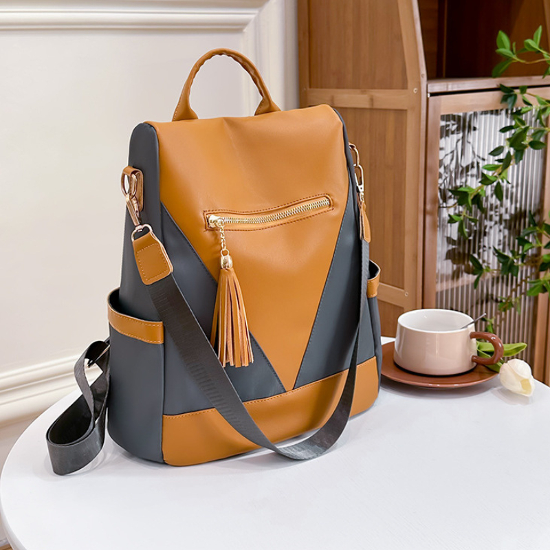 138315 Ransel Korea Multifungsi Tas Wanita Punggung Tas Samping Import Kantor Kerja Sekolah Kuliah Outdoor Trendy Fashion