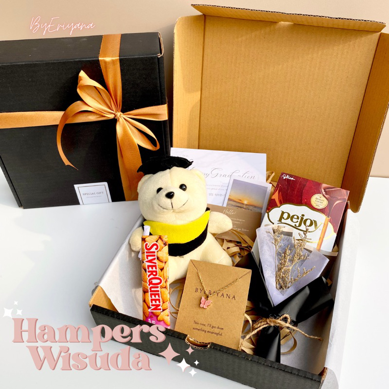 

Kado wisuda Graduation hampers wisuda boneka hampers giftbox Wisuda Hadiah Sidang Sempro Semprotulation Gift Kado Gift Box cewek cowok pacar sahabat