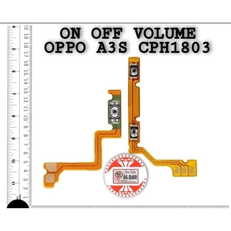 fleksibel flexible tombol on of +volume hp oppo a3s ori
