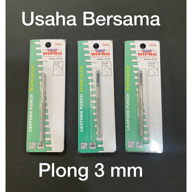 

Plong Kulit 3 mm WIPRO Alat Pembolong Gasket Kulit 3mm Punch Leather