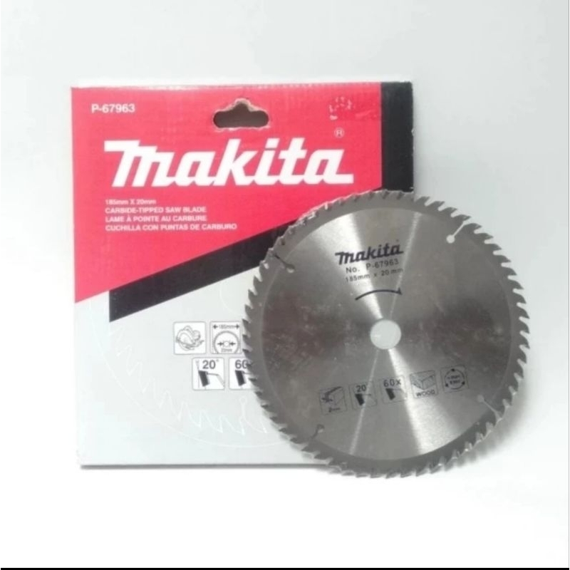 Mata Gerinda Potong Kayu 7.25 inch 60 Teeth 60T 60 T Makita Saw Blade