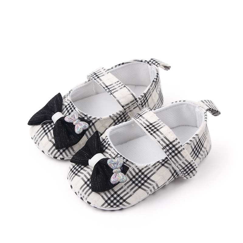 babyfit CHECKERED RIBBON sepatu prewalker anak perempuan flat shoes import beby girl shoes mb-0511