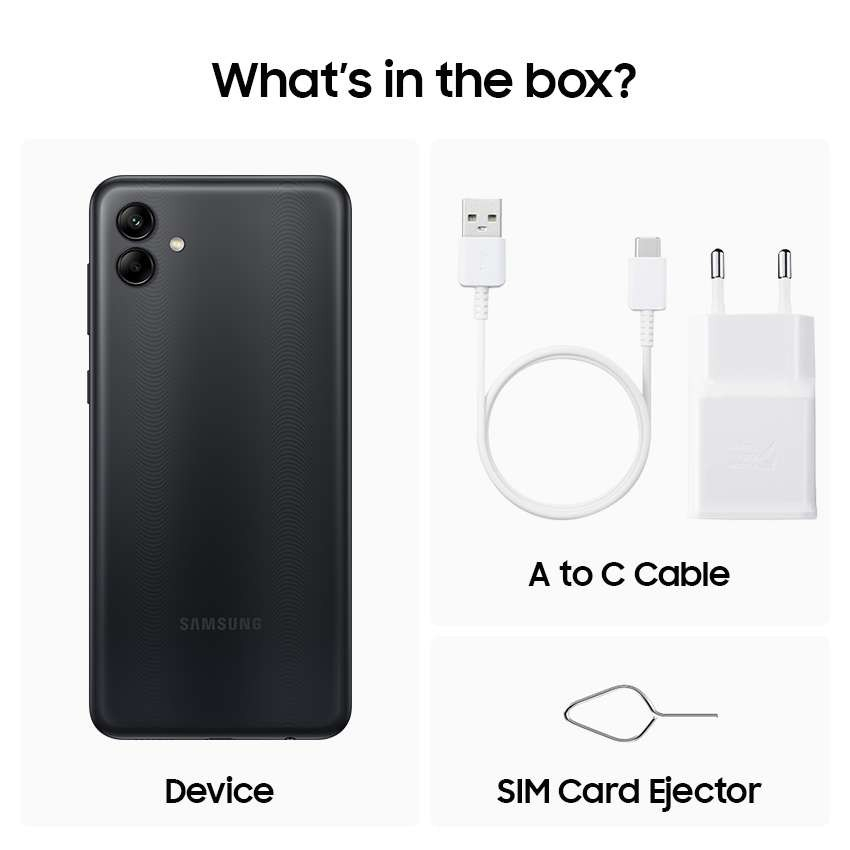 Samsung Galaxy A04 3/32GB &amp; 4/64GB Android 12 One UI Core Garansi Resmi