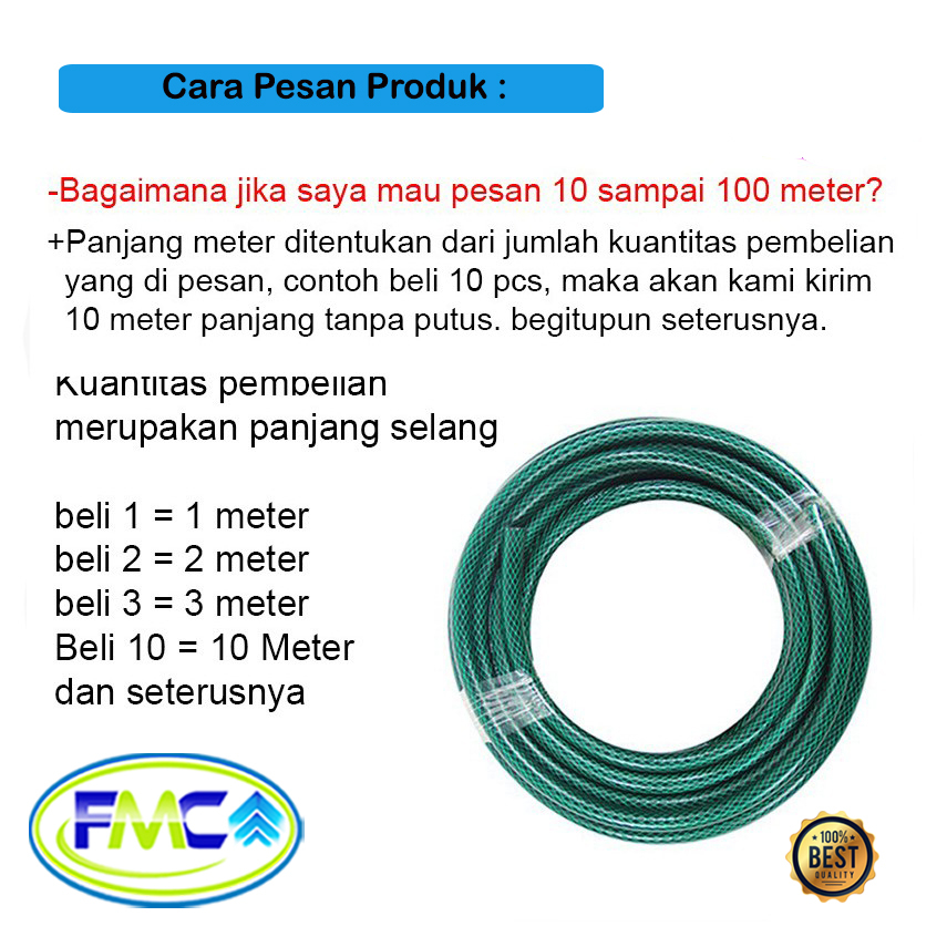 Selang Air Benang Anti Lumut Premium Selang Kebun Taman Elastis Flesibel Murah