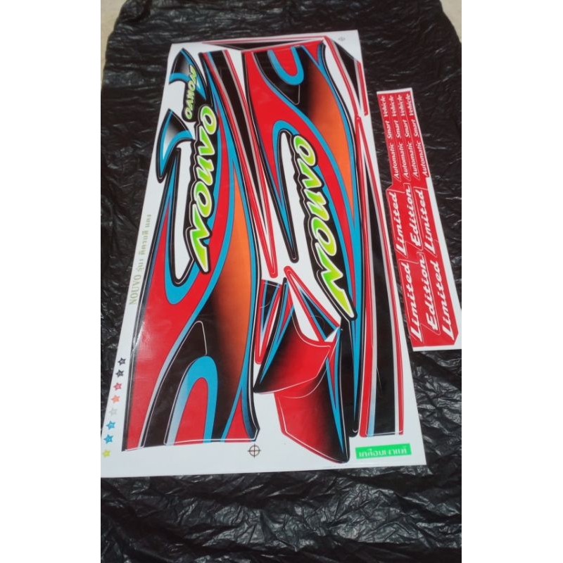 striping nouvo lele tribal striping nouvo lele tribal merah stiker nouvo lele tribal kodak import