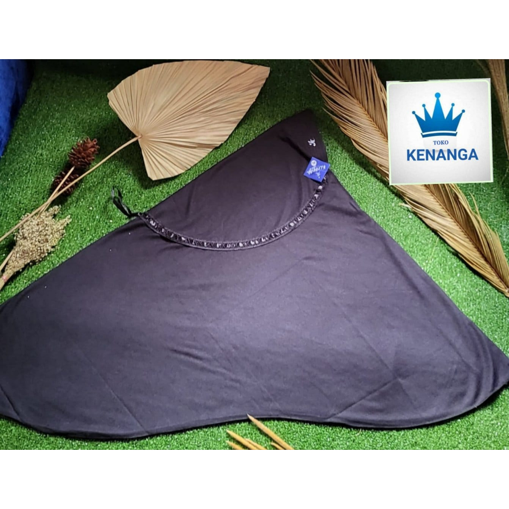 Kerudung hitam anak SD hijab warna hitam seragam SD jilbab kaos warna hitam anak perempuan kerung an