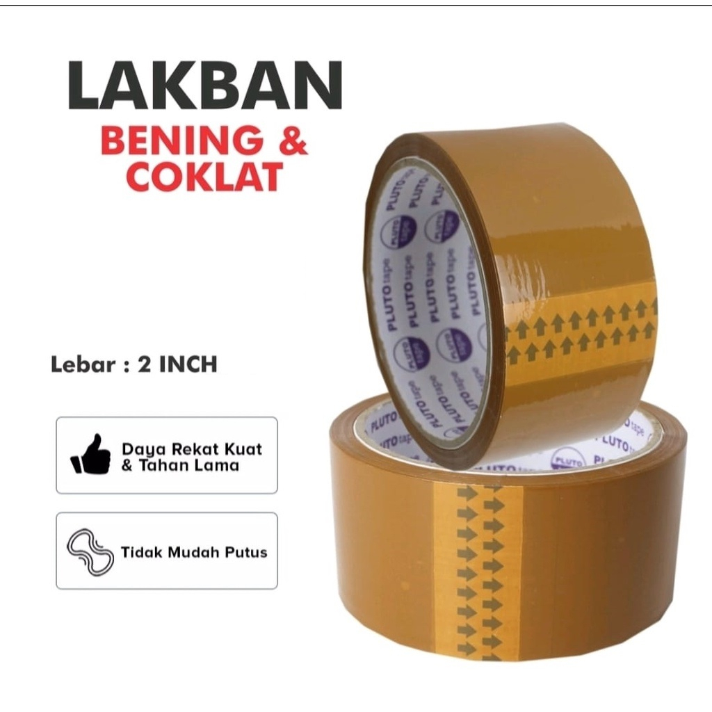 

Lakban 2 Inch Bening & Coklat