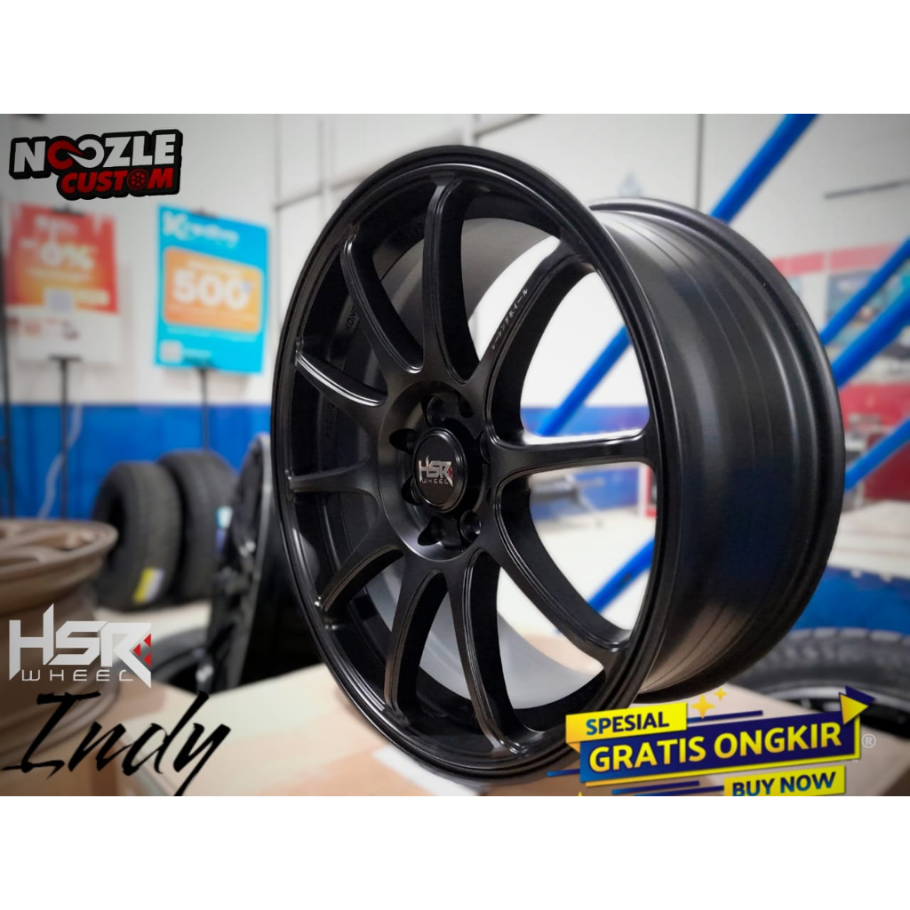 VELG MOBIL RACING R17 HSR LUBANG 4 RING 17 TYPE INDY TERBARU