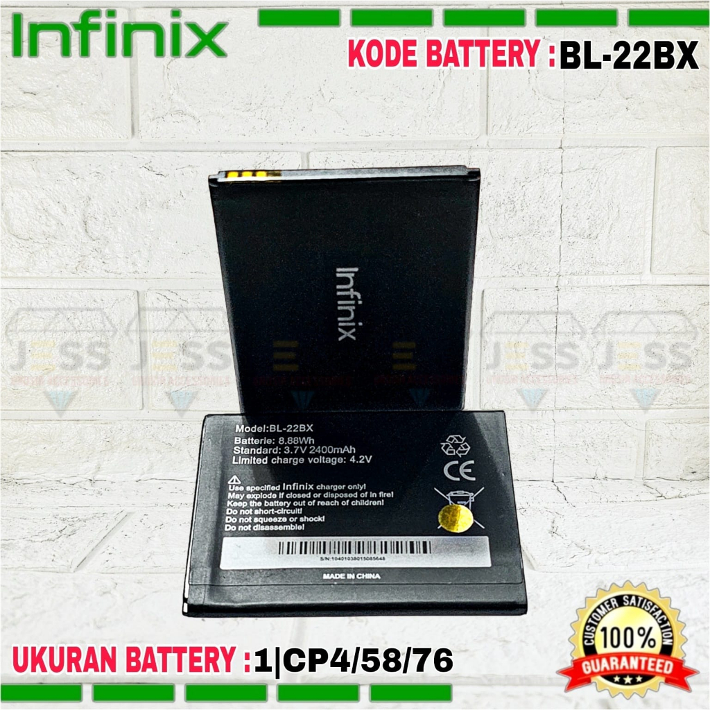 Baterai Battery Original ERRLY BL-22BX BL22BX For Type INFINIX HOT 2 , X510 , X 510