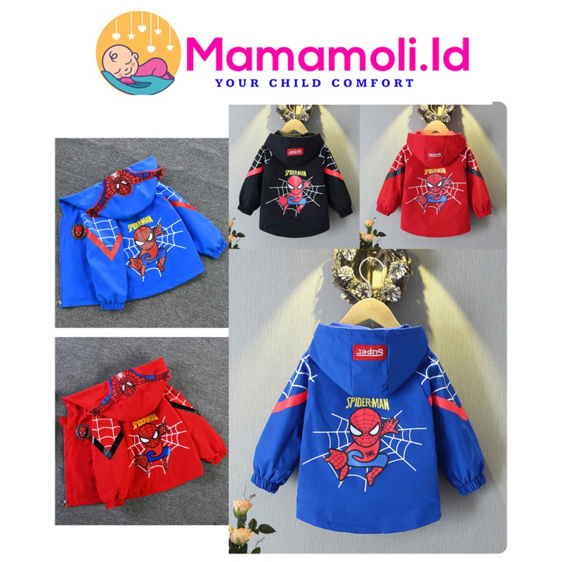 Jaket Anak Laki Laki Cowok Spiderman