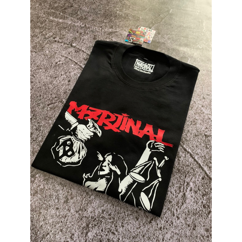 Marjinal - Hukum Rimba Kaos Band Marjinal Tshirt Punk Marjinal Hukum Rimba