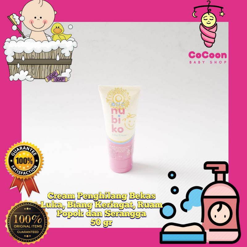 Krim Penghilang Bekas Luka / Ruam Bayi Nubiko Baby Cream 50 gr