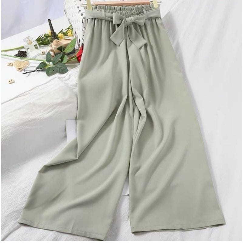 Celana Kulot Wanita Terlaris Kulot Premium Kulot Hightwaist Wide Leg Pants