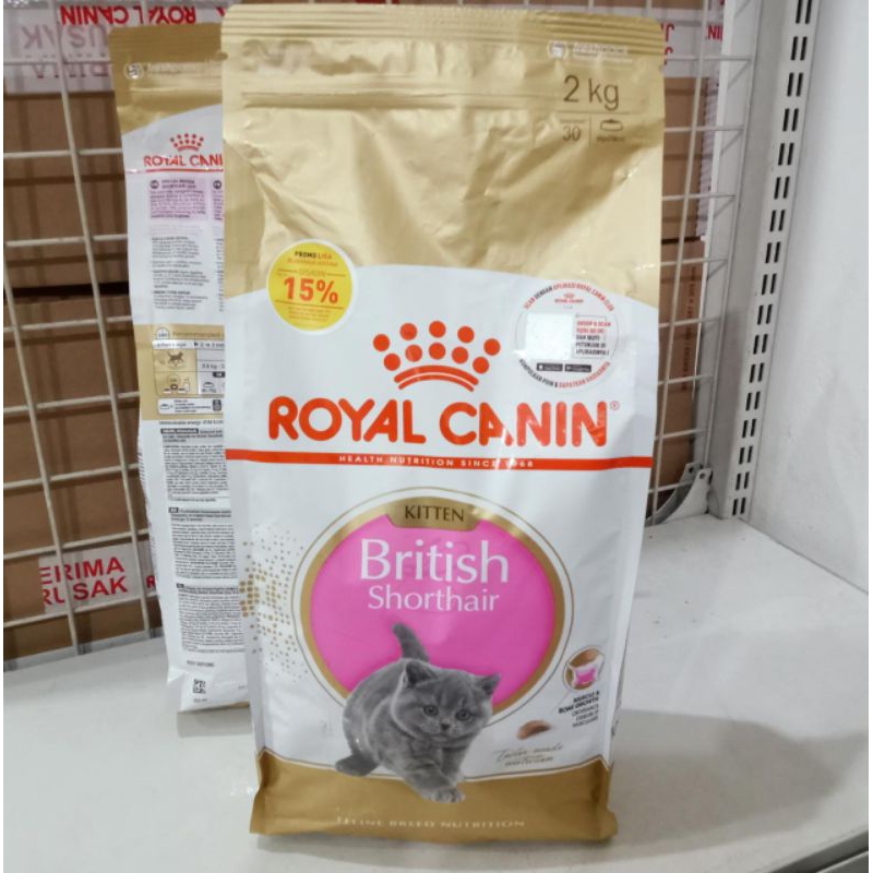 Royal Canin British Kitten 2kg makanan kucing rc kitten