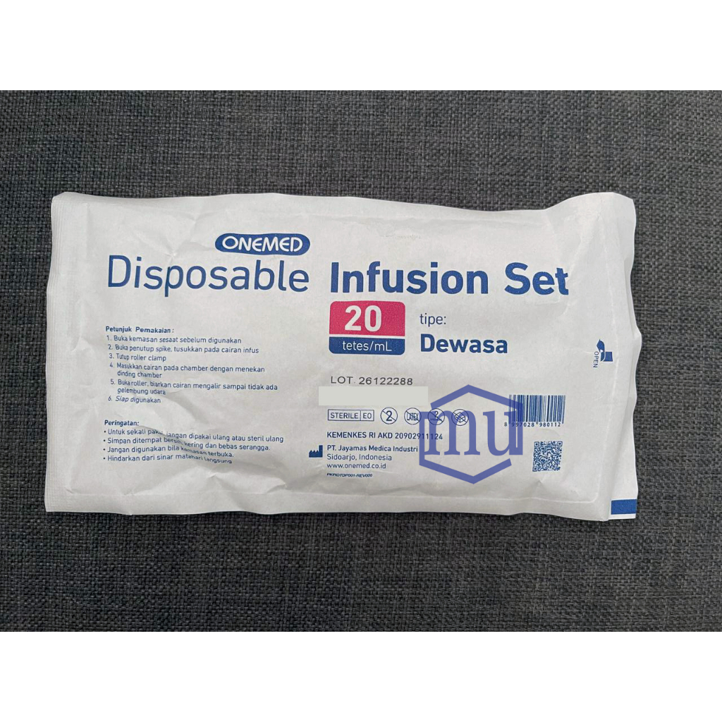 ONEMED Infusion Set Dewasa dan Anak / Selang Infus Dewasa Anak