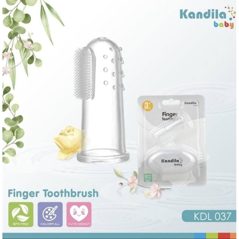 Kandila Baby Finger Toothbrush KDL037 - Kandila Tooth Brush Sikat Gigi Gusi lidah Anak Bayi