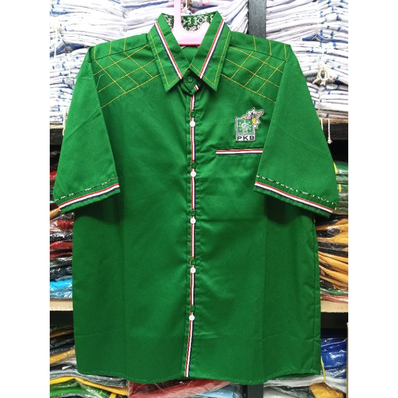 kemeja pkb/kemeja partai PKB/model kemeja pkb terbaru/kemeja pkb pria wanita