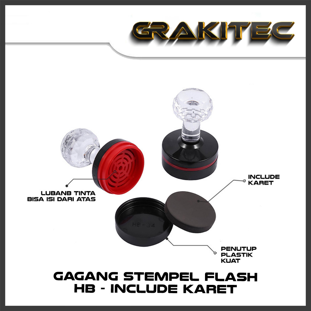 

Gagang Stempel Flash Akrelik HB 40 42 Oval 35 Petak 2050 3060