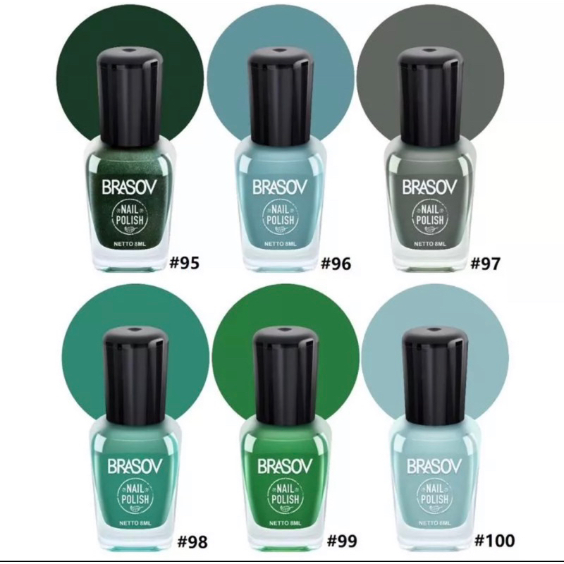 KUTEK BRASOV NAIL POLISH SHADE OF GREEN