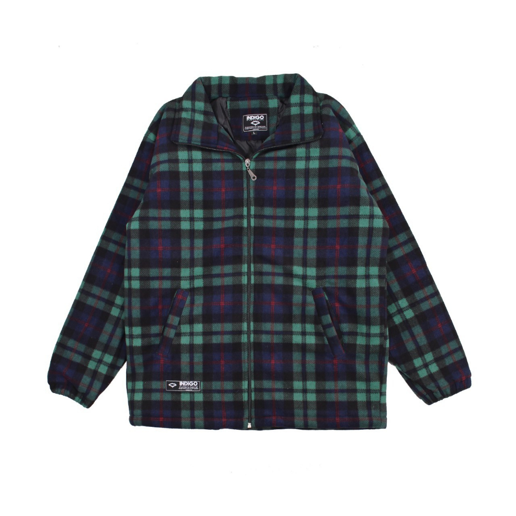 INST Jaket Kemeja Flanel Plaid Motip Kotak