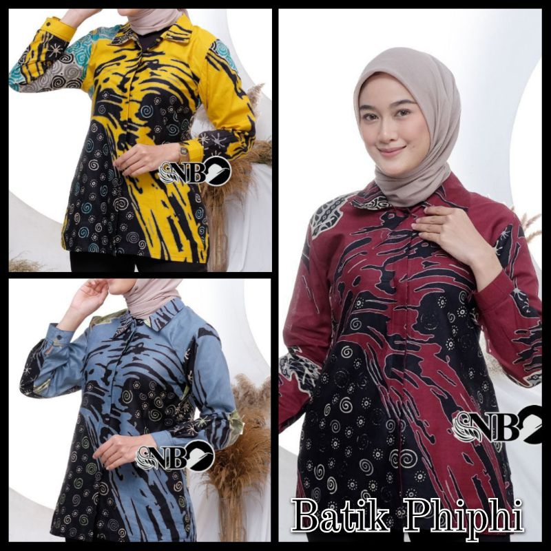 Batik Wanita Modern Size M, L, XL, XXL