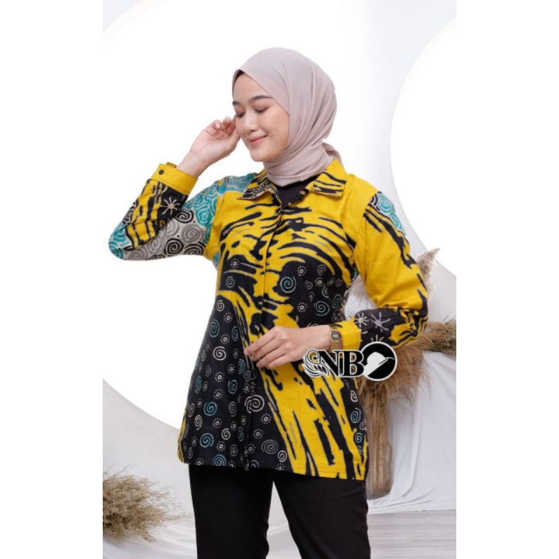 Batik Wanita Modern Size M, L, XL, XXL