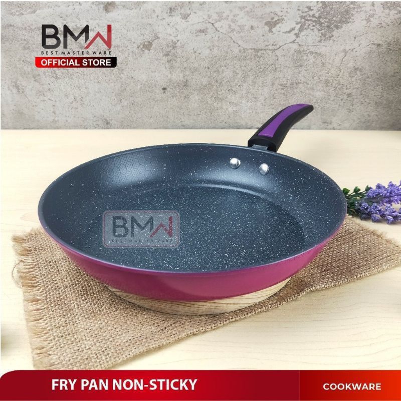 TEFLON BMW Anti Lengket 20 Cm / FRYPAN Anti Lengket / Wajan Penggorengan