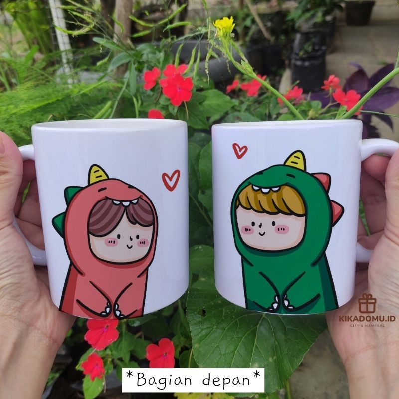 

hadiah buat cowok cewek couple cute mug custom gift box hampers pasangan wedding anniversarry