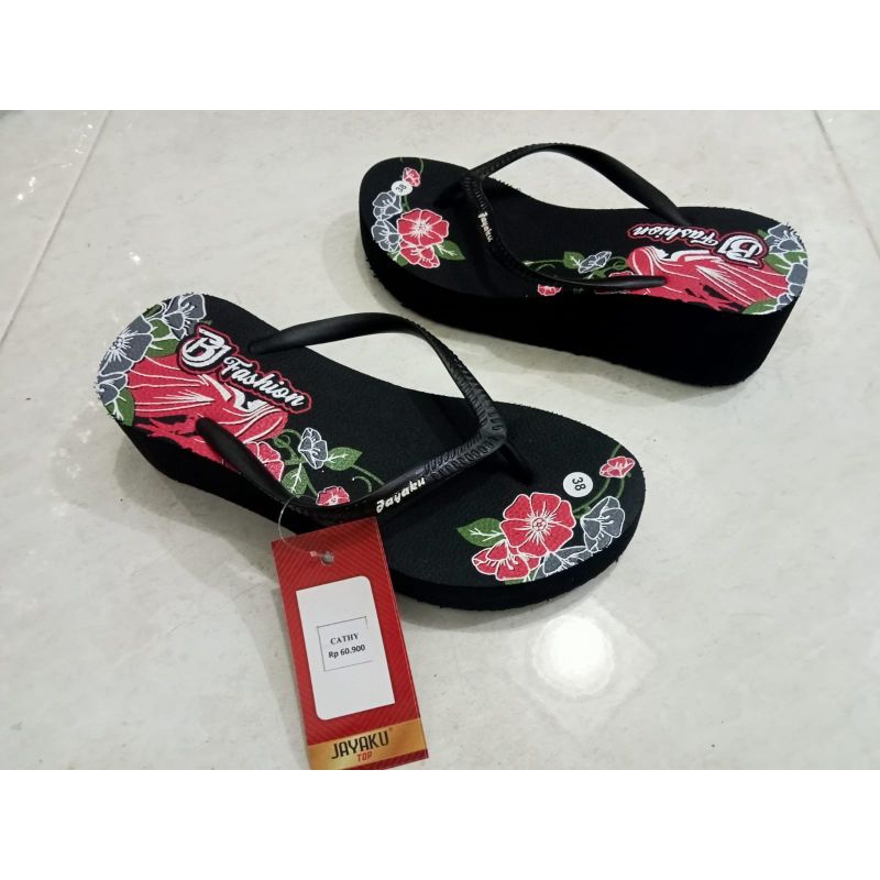 Sandal Wedges Spons Wanita